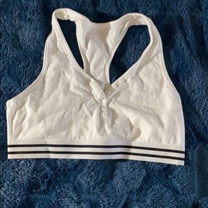 white bralette